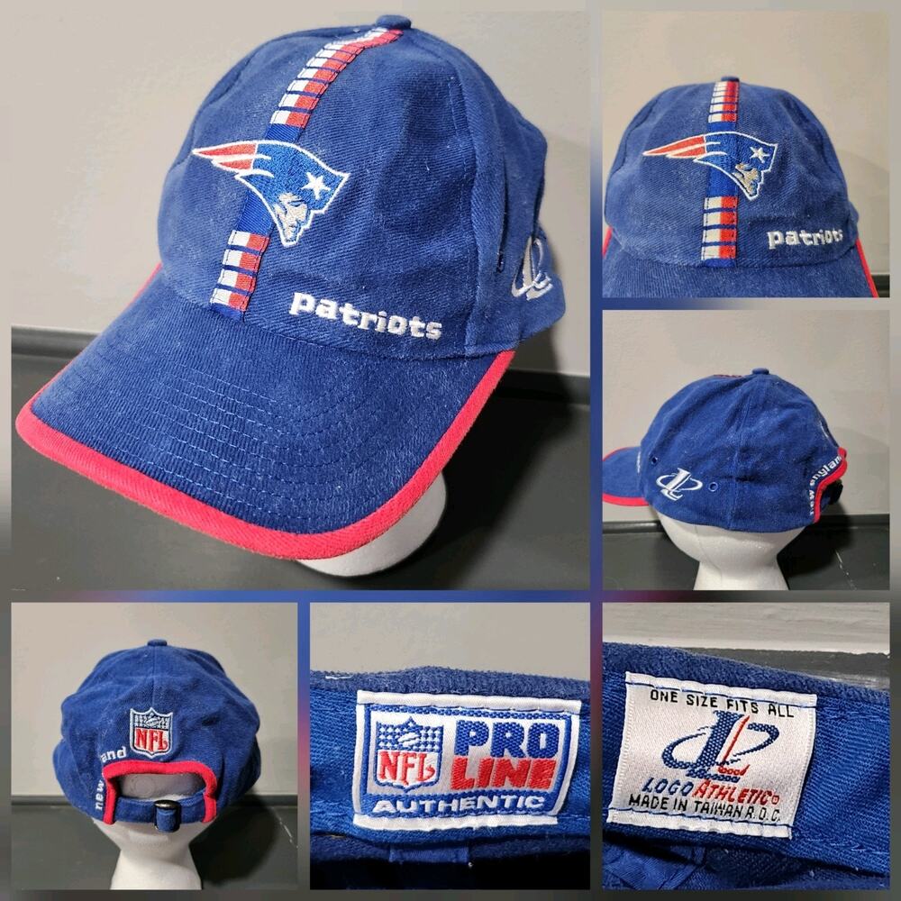 VTG New England Patriots‎ Logo Athletic NFL Pro Line Football Strapback Hat Cap